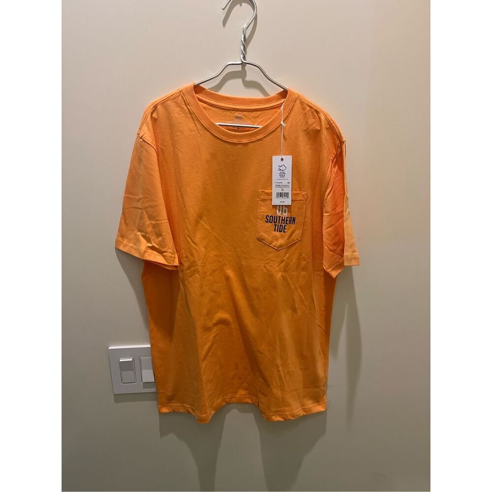 Southern Tide OG Surf Club Orange T-Shirt Size S With Tag
